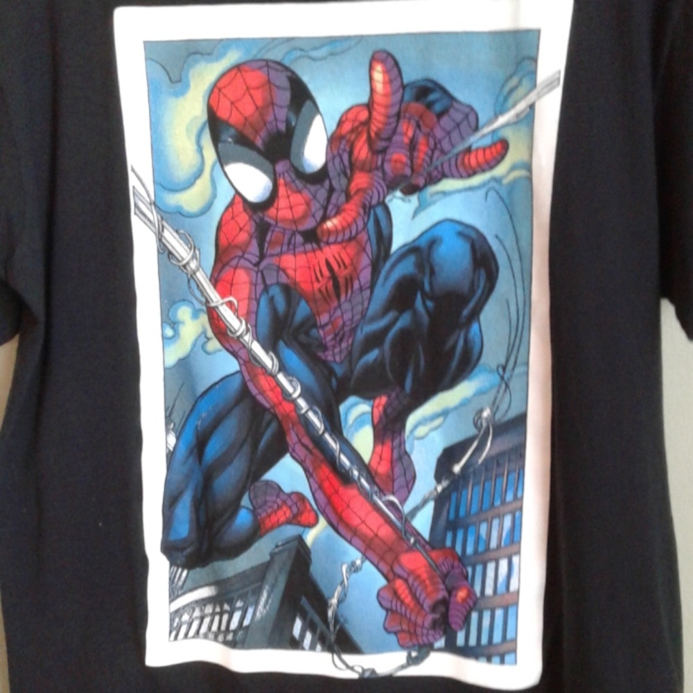 Men's XL Marvel graphic  t shirt spider man VGUC
